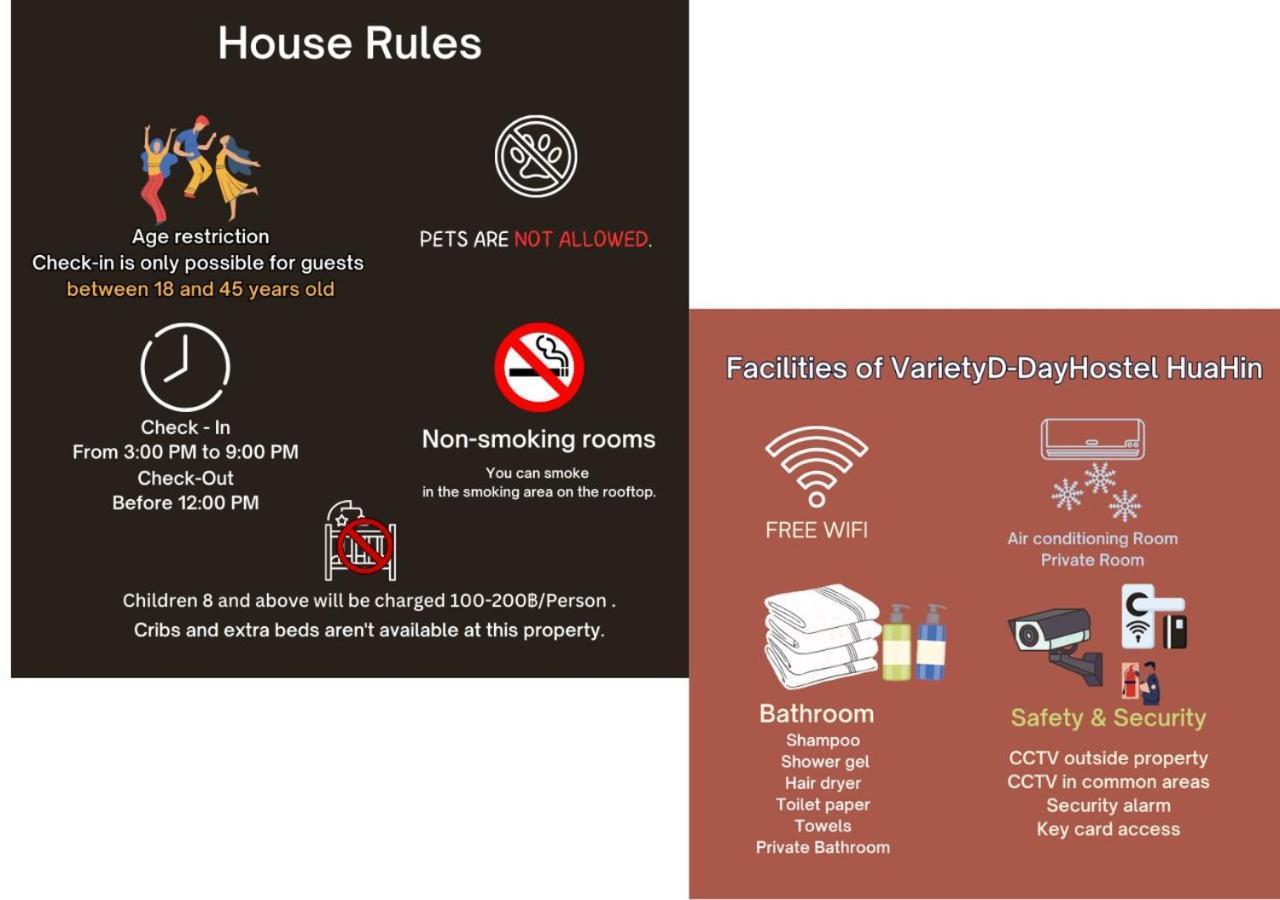 Varietyd-Dayhostel Huahin Ngoại thất bức ảnh